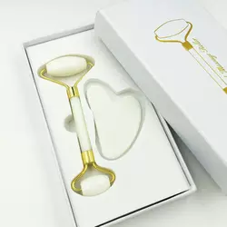 White Obsidian Gua Sha Roller Set - Image 4