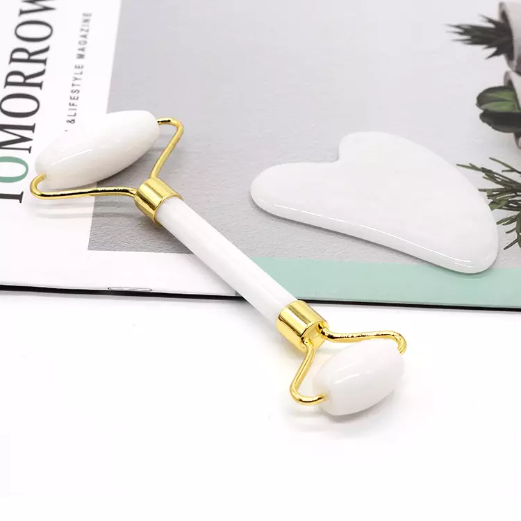 White Obsidian Gua Sha Roller Set - Image 5